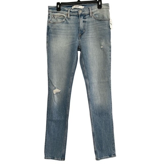 NWT Hudson Axl Mens Jeans Ripped Skinny Fit Jeans Silence Size 31 - Picture 3 of 7